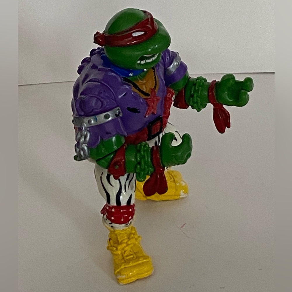 TMNT Teenage Mutant Ninja Turtles 1991 Heavy Metal Ralph Raphael Loose Fogure - Picture 4 of 14